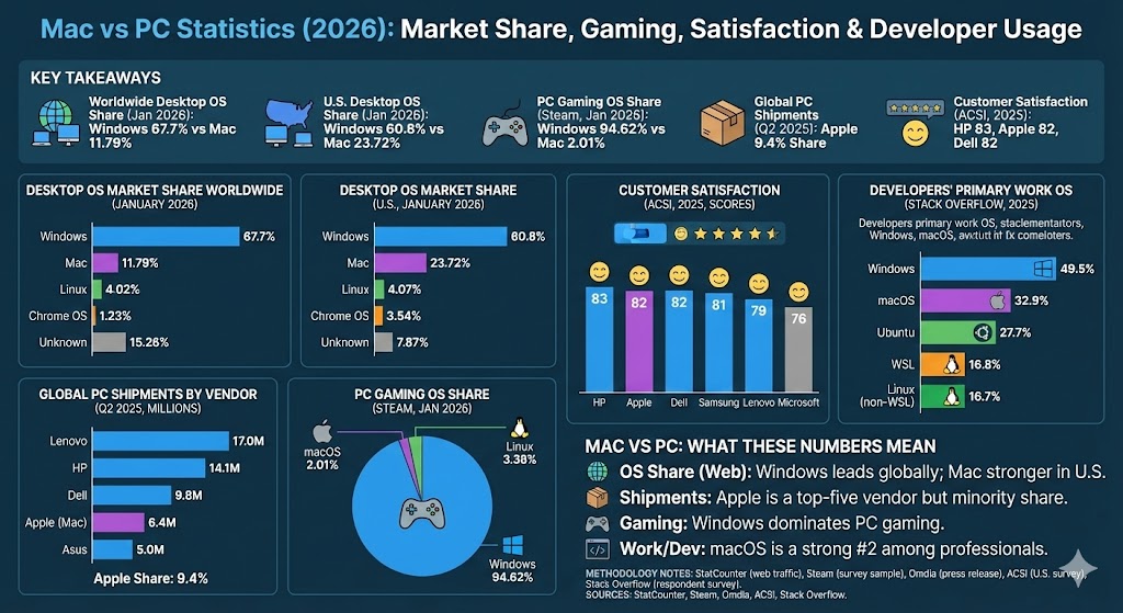 macs vs pc statistics